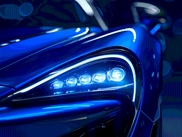 千庫網(wǎng)_藍(lán)色跑車車燈_攝影圖編號20621254