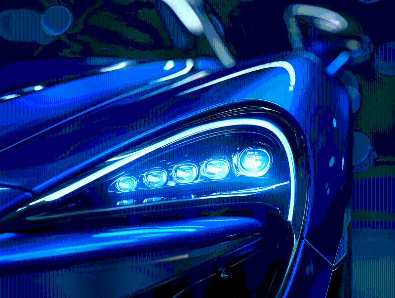 千庫網(wǎng)_藍(lán)色跑車車燈_攝影圖編號20621254